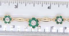 Incredible Emerald and Diamond Necklace in Yellow Gold