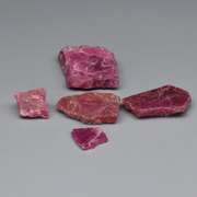 Untreated 28.39ct collectors uncut Ruby set