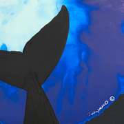 Whale Tail In The Deep by Wyland Original