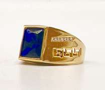 14kt Solid Yellow Gold & Gemstone Ring