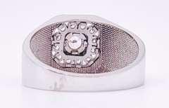 14kt Solid White Gold Men's Ring