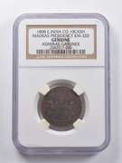 Genuine 1808 East India Co 10 Cash Madras KM-320 Gardner NGC Shipwreck