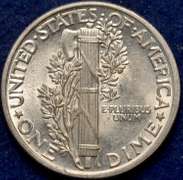 1941 Mercury Dime BU