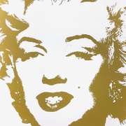 Golden Marilyn by Warhol (1928-1987)