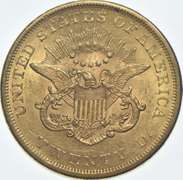 1861 $20 Liberty Head Gold Double Eagle