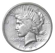 1921 Peace Silver Dollar