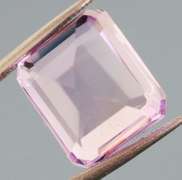 Bright violet 5.96ct emerald cut Amethyst