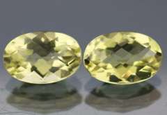 Checker top 5.76ct Lemon Quartz pair