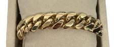 Large 14kt Solid Yellow Gold Miami Cuban Link Bracelet- 88.0 Grams!