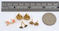 Four diverse Pairs of Stud Earrings