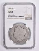 FAIR 2 1892-S Morgan Silver Dollar NGC Lowball Low Ball