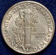 1941 Mercury Dime BU