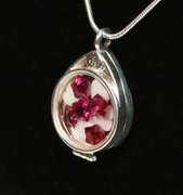 Spectacular gemstone set displayed in Sterling Silver