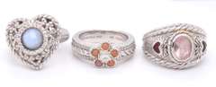 Lot of 3 Judith Ripka Rings
