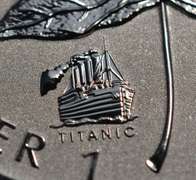 2012 Canadian Maple Leaf Reverse Proof Titanic Privy Mark BU 1 Ounce Silver