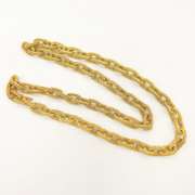 18kt Solid Yellow Gold Woven Link Necklace