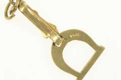 14K Yellow Gold 3D Stirrup Horse Riding Equestrian Polo Charm/Pendant