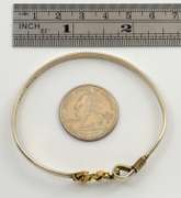 Nice Sterling & 14k Ladies Mariner Bangle
