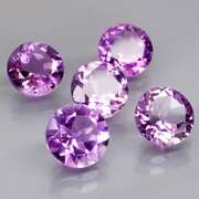 Tremendous 8.61ct 8mm real Bolivian Amethyst set