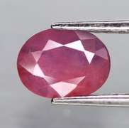Heated only! 1.26ct violet red Winza Ruby
