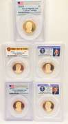 Very collectable 5 gold plated proof presidential coin