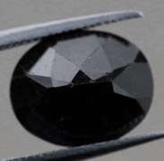 Rich 3.44ct blue black oval cut Sapphire