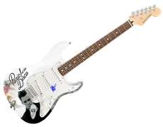 Panic! At The Disco Brendon Urie Signed 1/1 Custom Graphics Photo Guitar ACOA