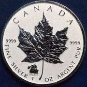 2012 Canadian Maple Leaf Reverse Proof Titanic Privy Mark BU 1 Ounce Silver