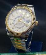 PRE-OWNED ROLEX TWO TONE SKY DWELLER WHITE DIAL| MODEL 326933