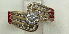 CERTIFIED BRAND NEW 14K GOLD AND DIAMOND RING