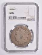 FAIR 2 1888-O Morgan Silver Dollar NGC Lowball Low Ball