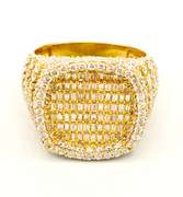 4.50 CARAT DIAMOND RING IN 10KT SOLID YELLOW GOLD