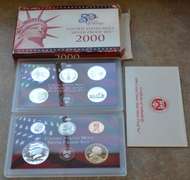 2000 US Silver Proof Set OGP