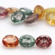 Glittering and bright 7.55ct fancy color Sapphire set