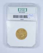 MS64 1908 $5.00 Indian Head Gold Half Eagle - Graded by PCI