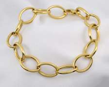 Sturdy Oval Link 14k Bracelet