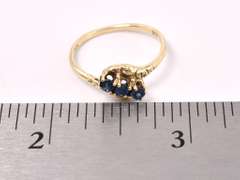 Dazzling Blue Sapphire Ring In 14K Gold