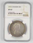 SP67 1972 Canada 1 Dollar - Graded NGC - Amazing Color