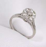 Sparkling Cluster of 9 Diamonds