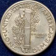 1940 Mercury Dime BU