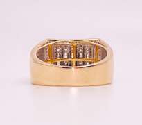 Men's 10kt Solid Yellow Gold Diamond Band Ring