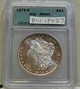 1879-S Morgan Dol ICG MS-64 toned
