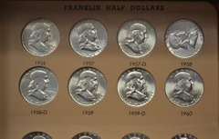 Complete 1948-1963 Franklin Half Dollar Dansco Album