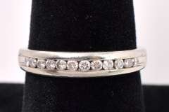 Adorable Diamond Ring In 14K White Gold