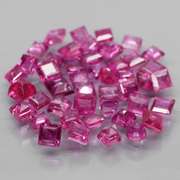 Premium 3.29ct 42 piece princess cut Ruby set