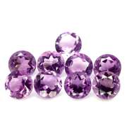 Glittering 17.59ct round cut Brazilian Amethyst set