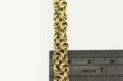 Gold Filled 6.7mm Byzantine Link Woven Fancy Chain Necklace