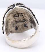 Giani Inspirations Fren Skull Ruby Eye Ring