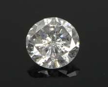 GIA 1.01 Ct Round Brilliant Cut S&P Nat. Faint Grey I2 Clarity Diamond