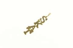 14K Yellow Gold Skat Word Cut Out Letter Charm/Pendant